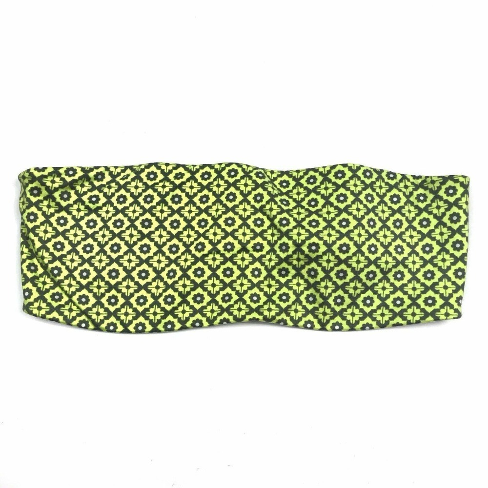 Aerie Bandeau Bra Womens 32C Geometric‎ Strapless Boho Festival Y2K Minimalist